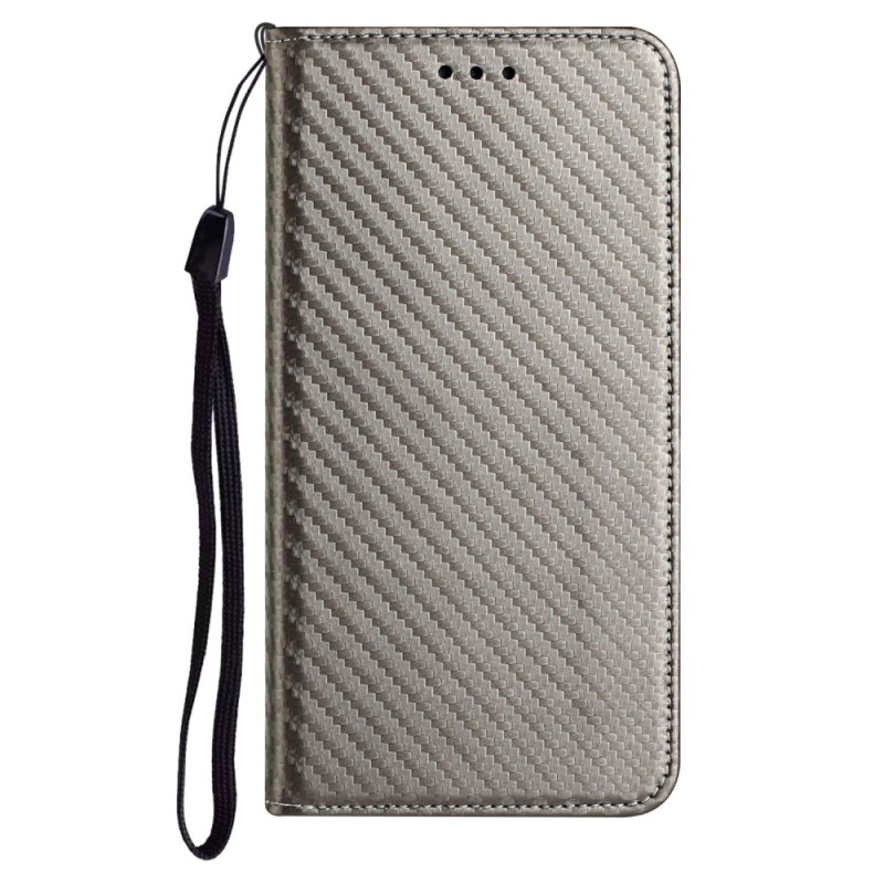 Flip Cover Xiaomi Redmi 13 4G / 13 5G Colgante
 de fibra de carbono