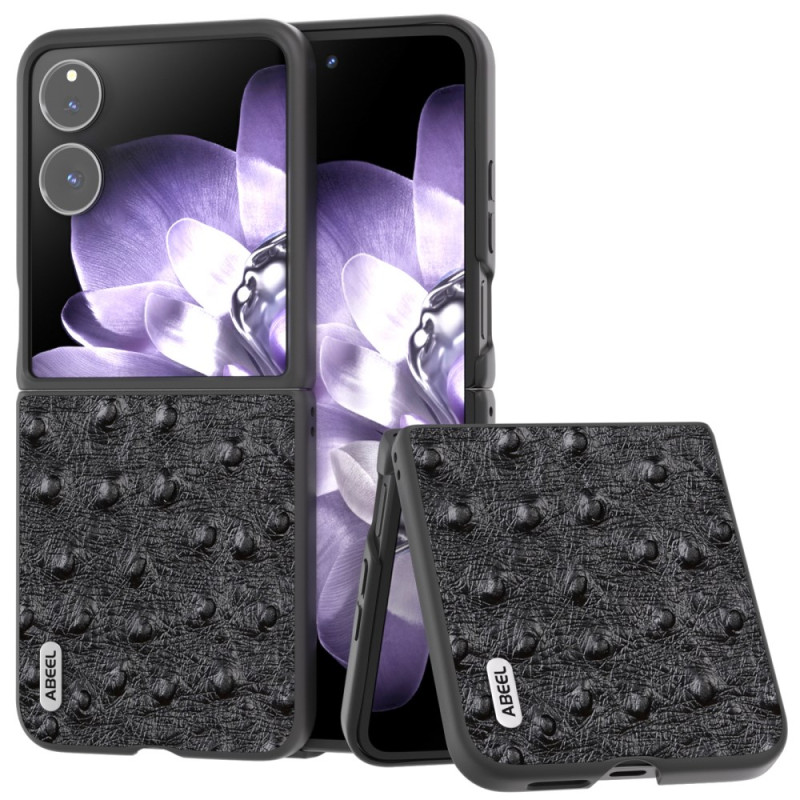 Xiaomi Mix Flip Funda de piel con textura de avestruz ABEEL