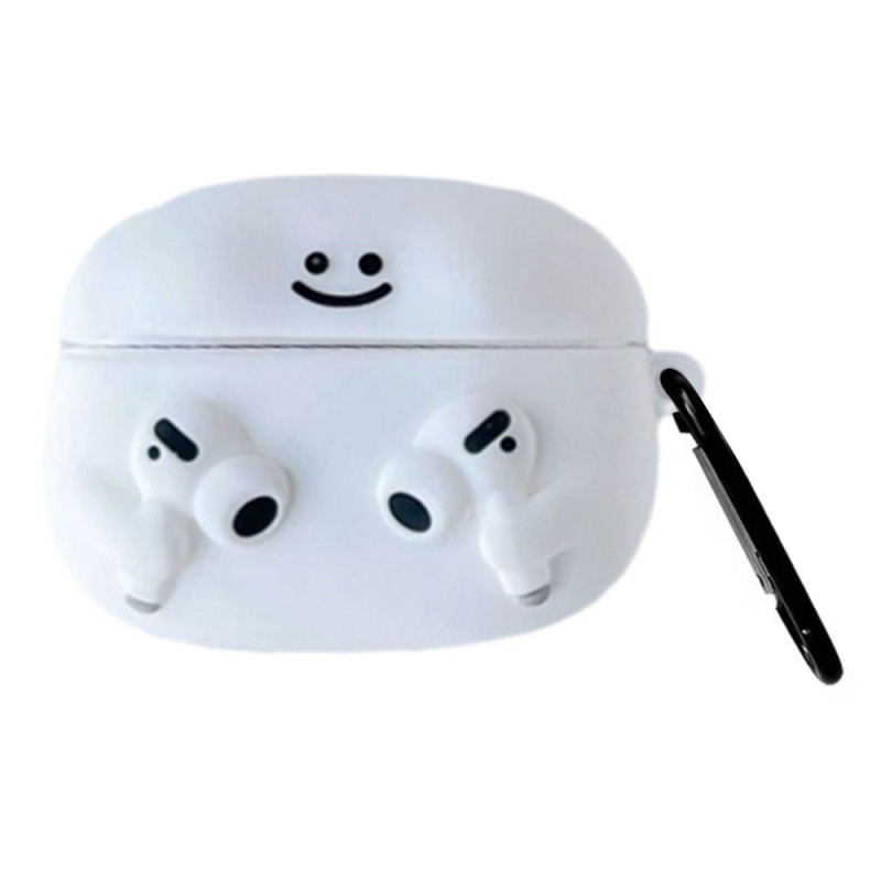 AirPods Pro 2 / AirPods Pro Estuche Emoji de dibujos animados con mosquetón