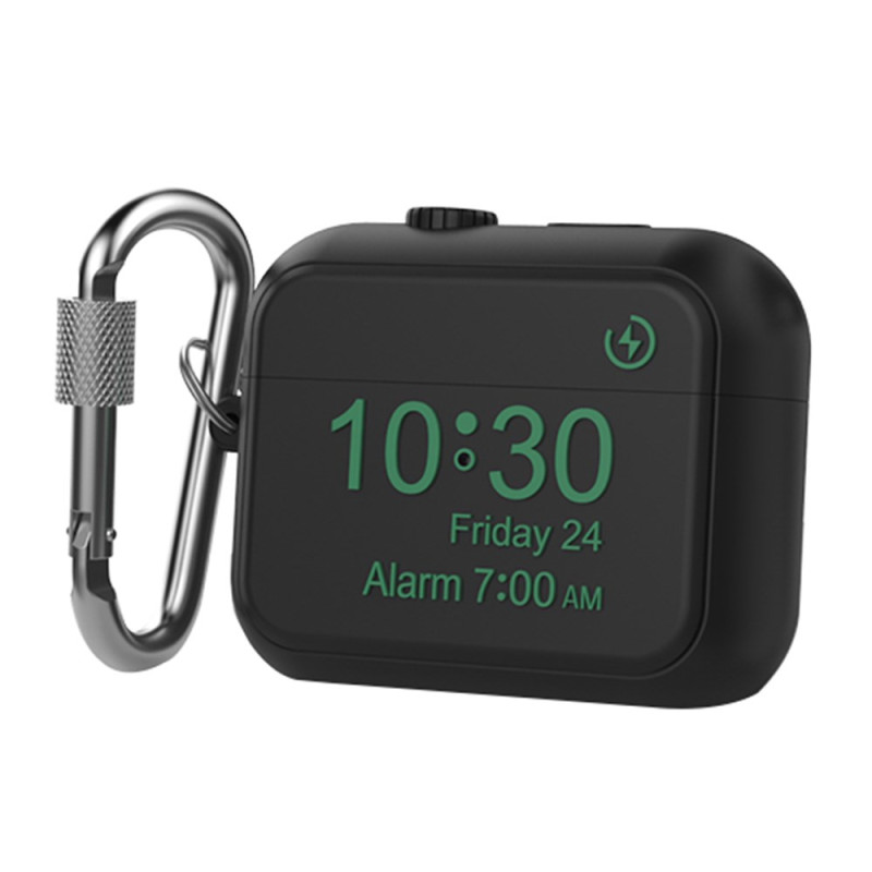 Estuche de los AirPods Pro 2 Pantalla de reloj digital