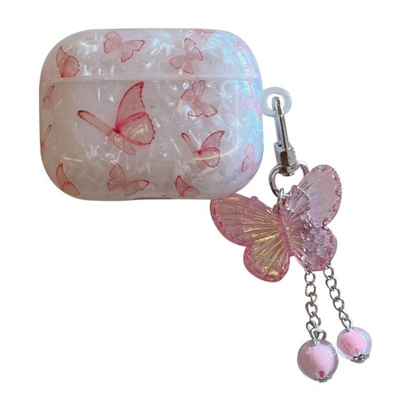 Estuche AirPods Pro Mariposas Rosa