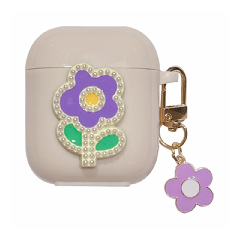 Estuche AirPods 2 / 1 Fleurette con Colgante