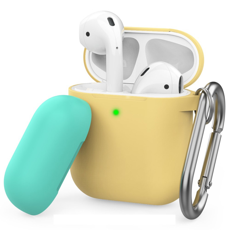 AirPods 2 / 1 Estuche bicolor flexible AHASTYLE