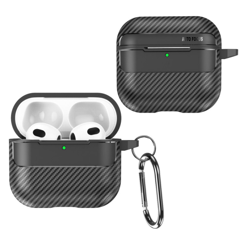 AirPods 4 Funda de Silicona Textura Carbono