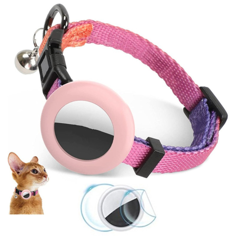 Collar Funda
 AirTag para Gato y Campanilla