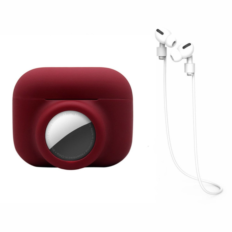 Estuche 2 en 1 para AirPods Pro y AirTag Silicona
