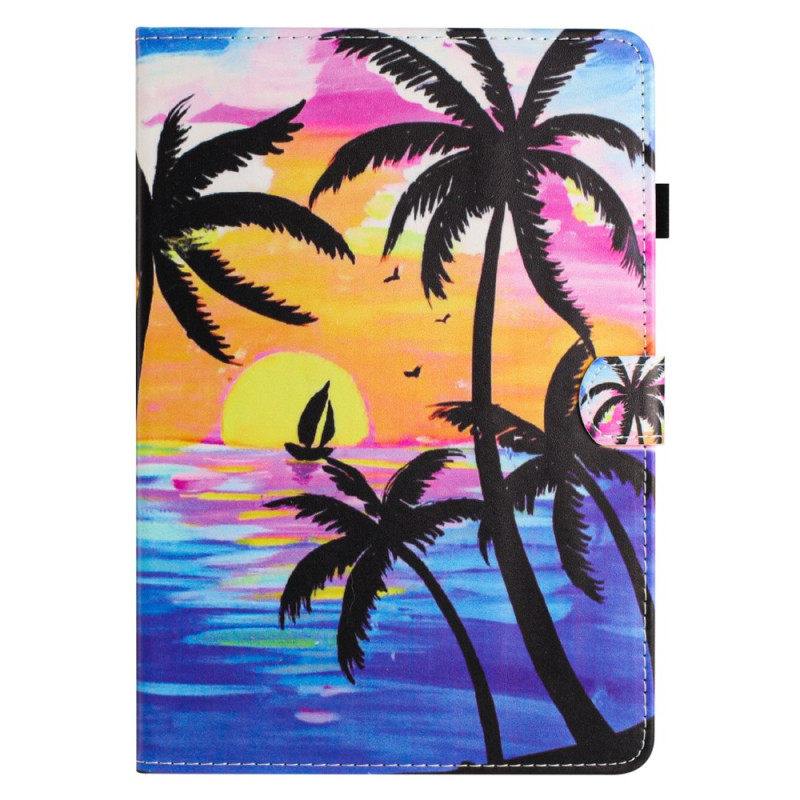 Funda para iPad Mini 7 (2024) / Mini 6 (2021) Diseño de palmeras de coco