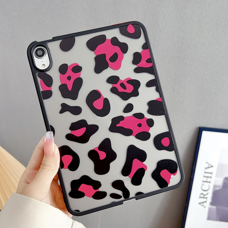 Funda iPad Mini 7 (2024) / Mini 6 (2021) Rojo con estampado de leopardo