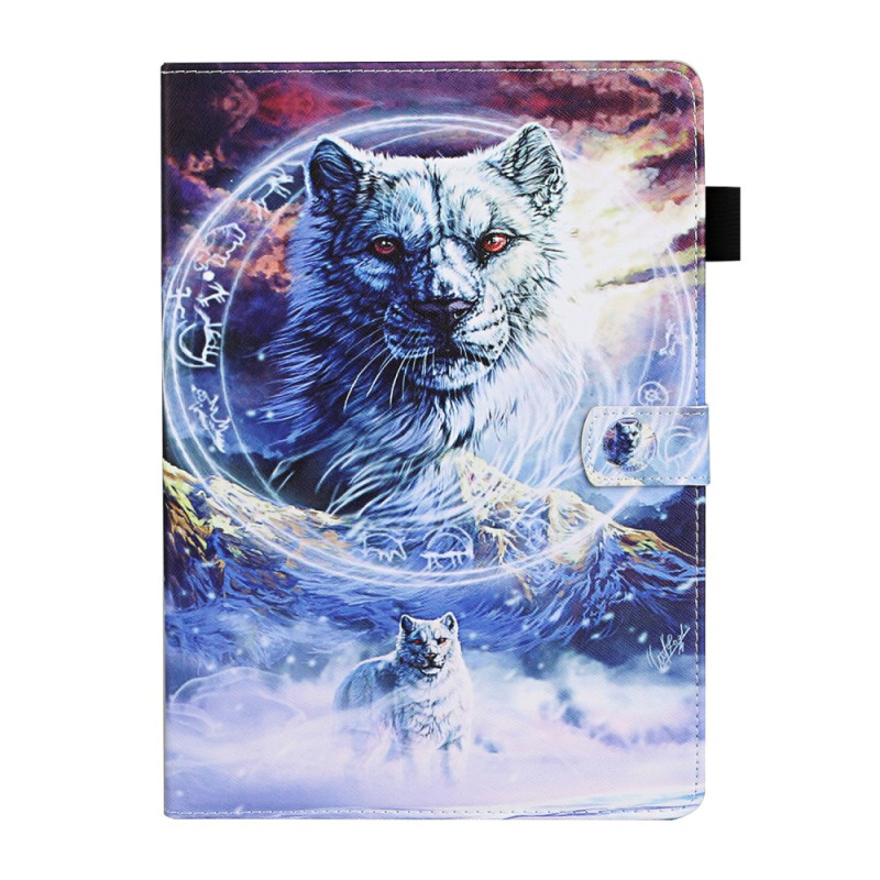 Funda de lobo de nieve para iPad Mini 5 (2019)/4/3/2/1