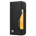 Funda Flip Cover iPhone XR Leatherette Card Funda