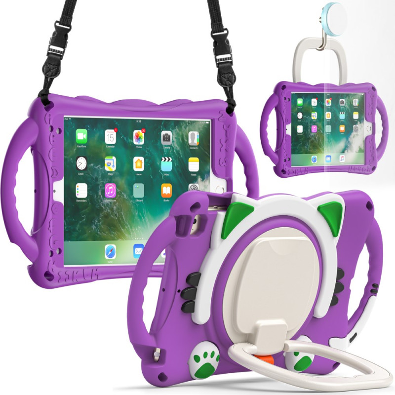 Funda rígida reforzada para niños iPad Mini 5 (2019)/4/3/2/1 con colgante
 para el hombro