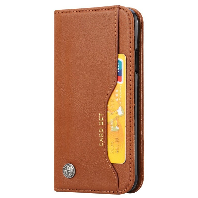 Funda Flip Cover iPhone XS Max Leatherette Card Funda