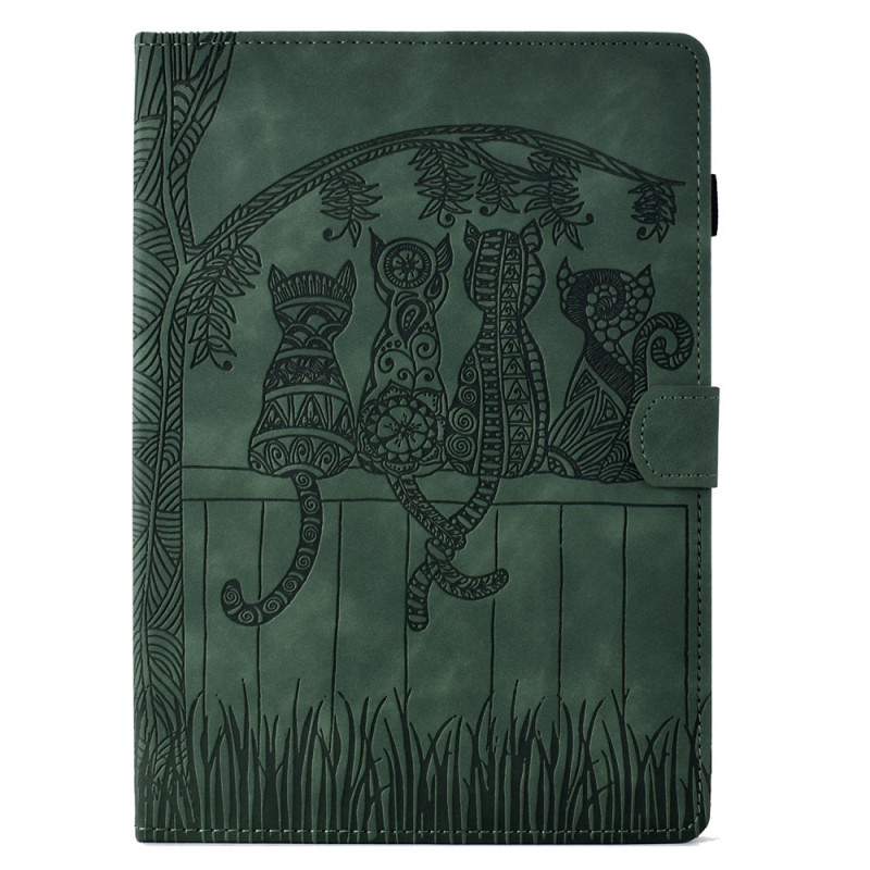 Funda Samsung Galaxy Tab S9 Escena de Gato