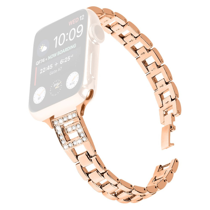 Pulsera Apple Watch Series 46mm a 42mm / SE / Ultra 49mm Strass Elegance