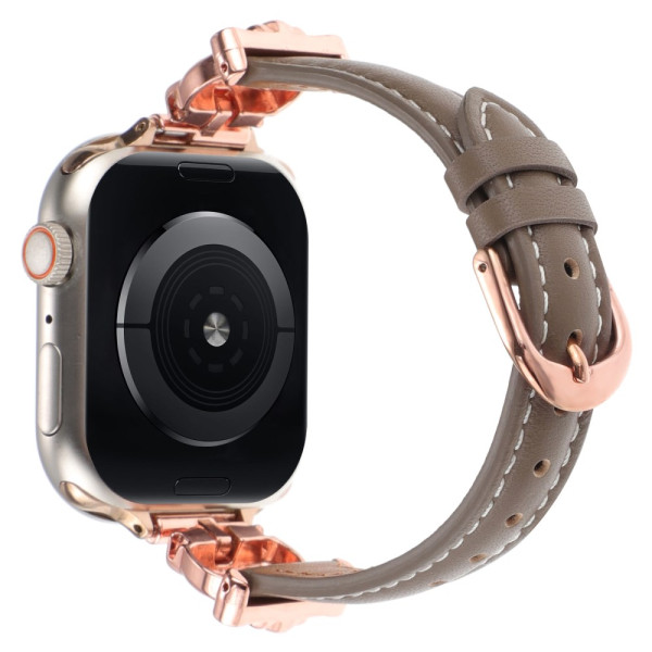 Pulsera Apple Watch Series 46mm a 42mm / SE / Ultra 49mm Diseño clásico cabeza de leopardo