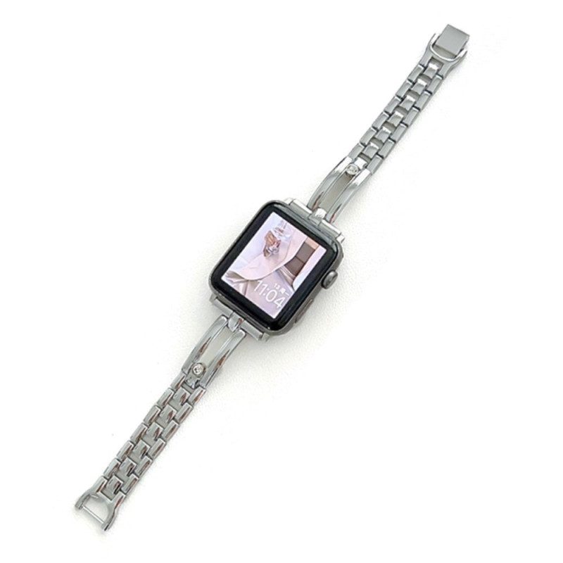 Pulsera Apple Watch Series 46mm a 42mm / SE / Ultra 49mm Aleación y Strass