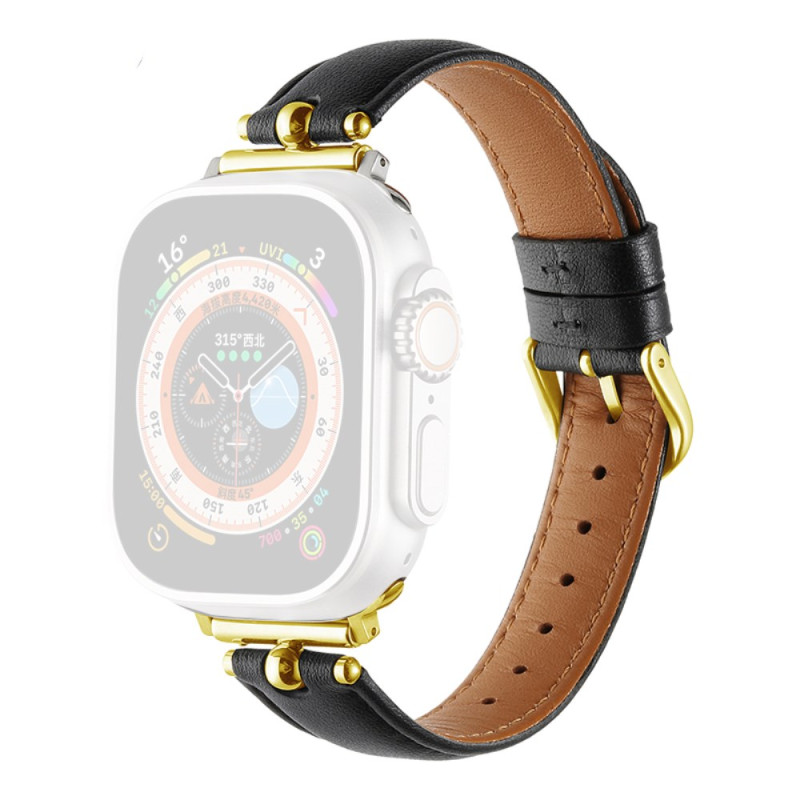 Pulsera Apple Watch Series 46mm a 42mm / SE / Ultra 49mm Piel y Metal