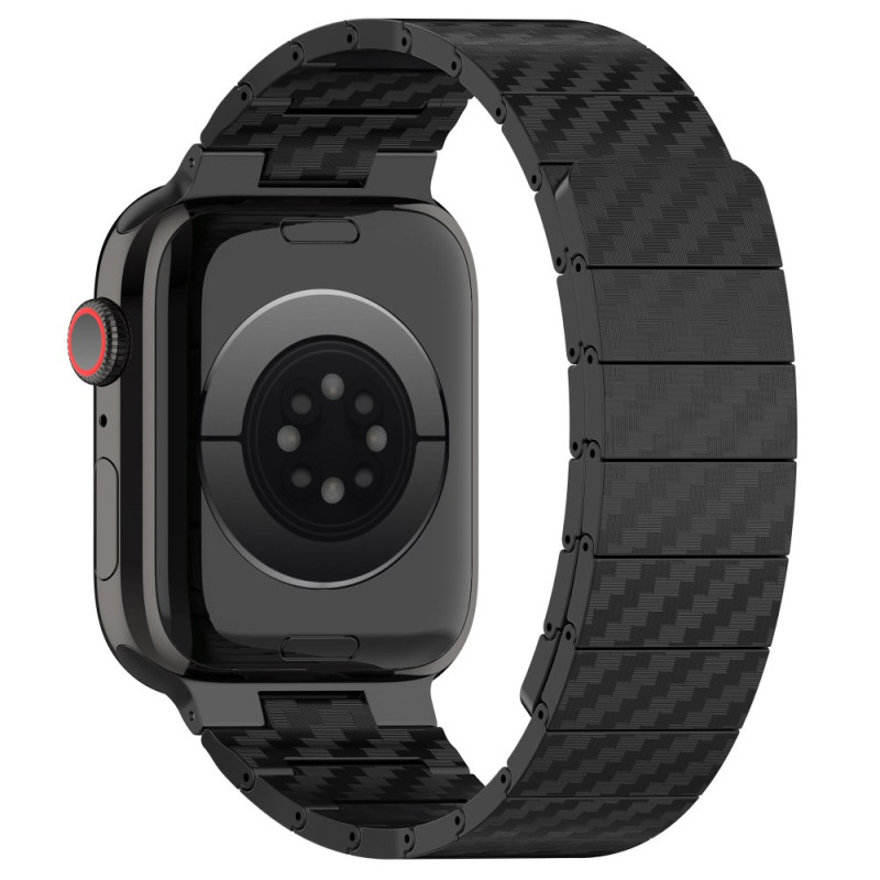 Pulsera Apple Watch Series 46mm a 42mm / SE / Ultra 49mm Fibra de Carbono Elegancia