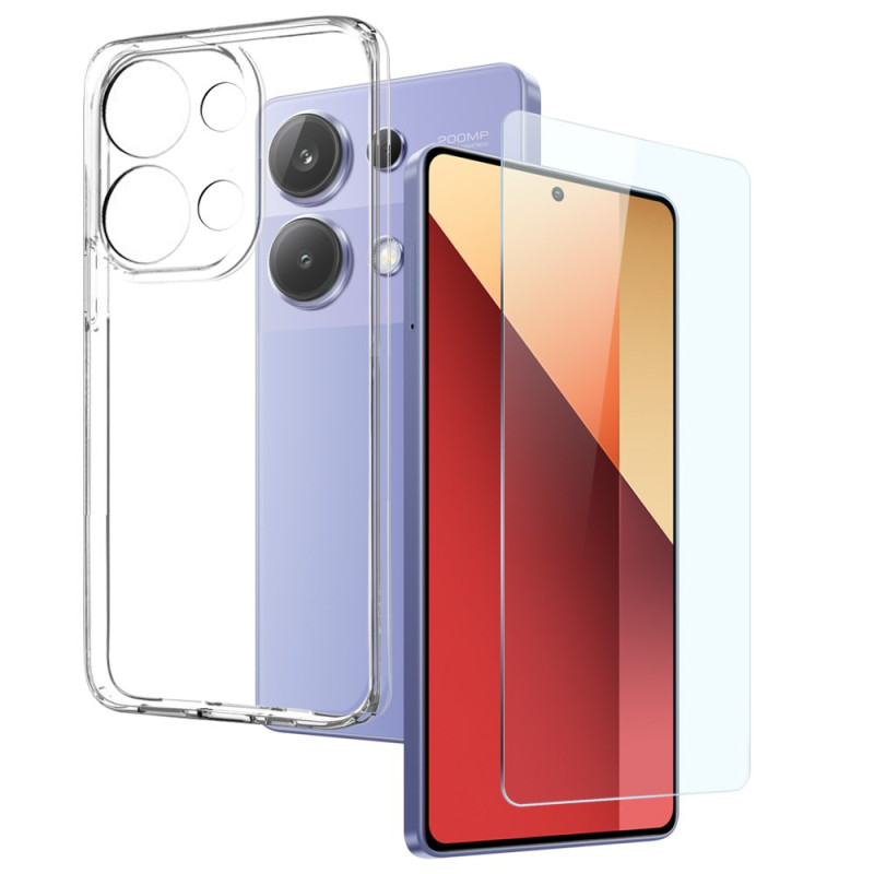 Xiaomi Redmi Note 13 Pro 4G / Poco M6 Pro 4G Funda Transparente con Protector de Pantalla