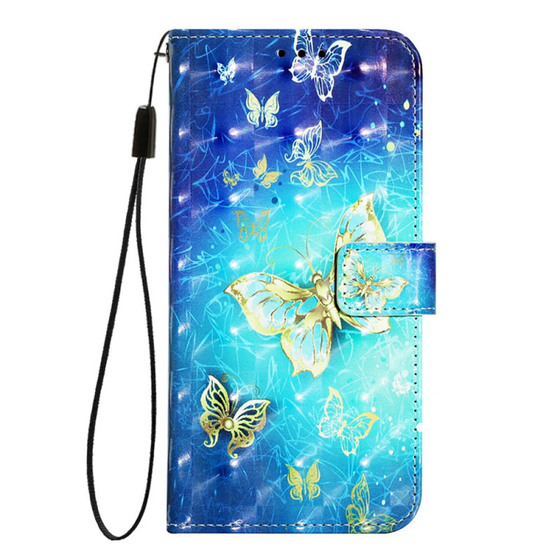 Xiaomi 14T Funda Mariposa Dorada