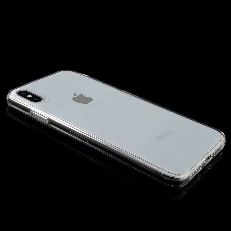 Funda de silicona para iPhone XS MAX, Silicona, Negro