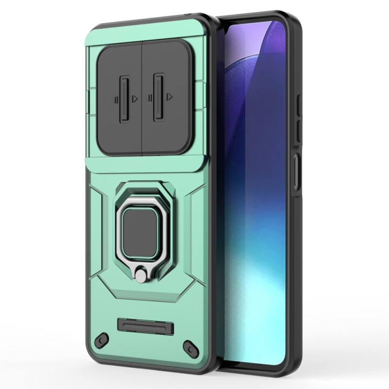 Xiaomi Redmi 14C / Poco C75 Funda Resistente Anillo con Lente Deslizante Protector