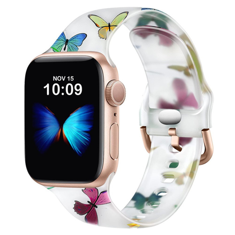 Pulsera Apple Watch Series 46mm a 42mm / SE / Ultra 49mm Mariposas de colores