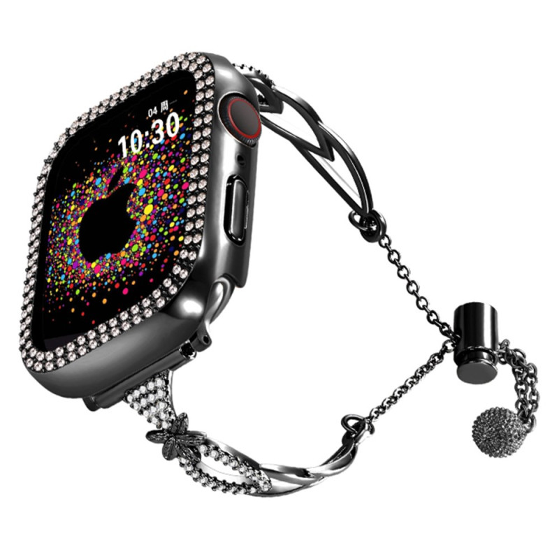 Pulsera Apple Watch Series 46mm a 42mm / SE / Ultra 49mm Cobre y Strass