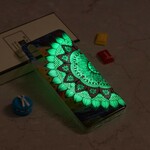 Funda para iPhone XR Mandala de color fluorescente