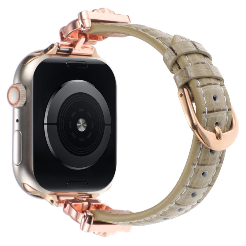 Colgante
 Apple Watch Series 42mm a 38mm / SE Series Bambú Piel Texturizada