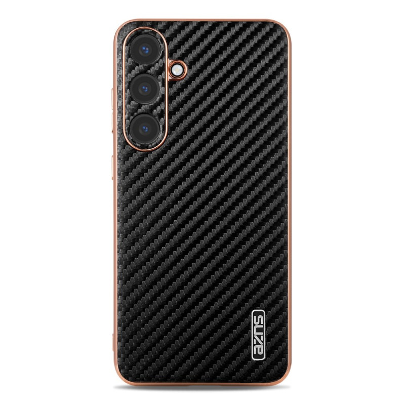 Funda Samsung Galaxy S25 5G con textura de fibra de carbono