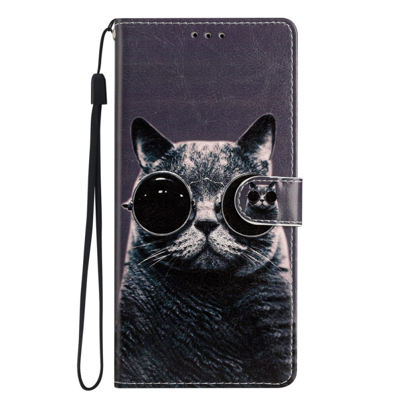 Funda Samsung Galaxy A06 Gato con gafas