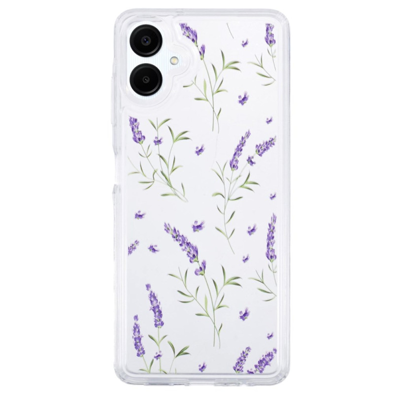 Samsung Galaxy A06 Funda transparente con flores