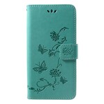 Funda Huawei P Smart Plus Mariposas y Flores Con Colgante