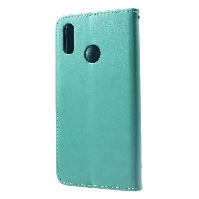 Funda Huawei P Smart Plus Mariposas y Flores Con Colgante