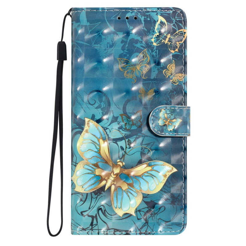 Samsung Galaxy A36 5G Colgante
 Funda 3D Mariposas