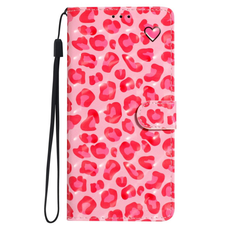 Samsung Galaxy A36 5G Funda con estampado de leopardo rosa