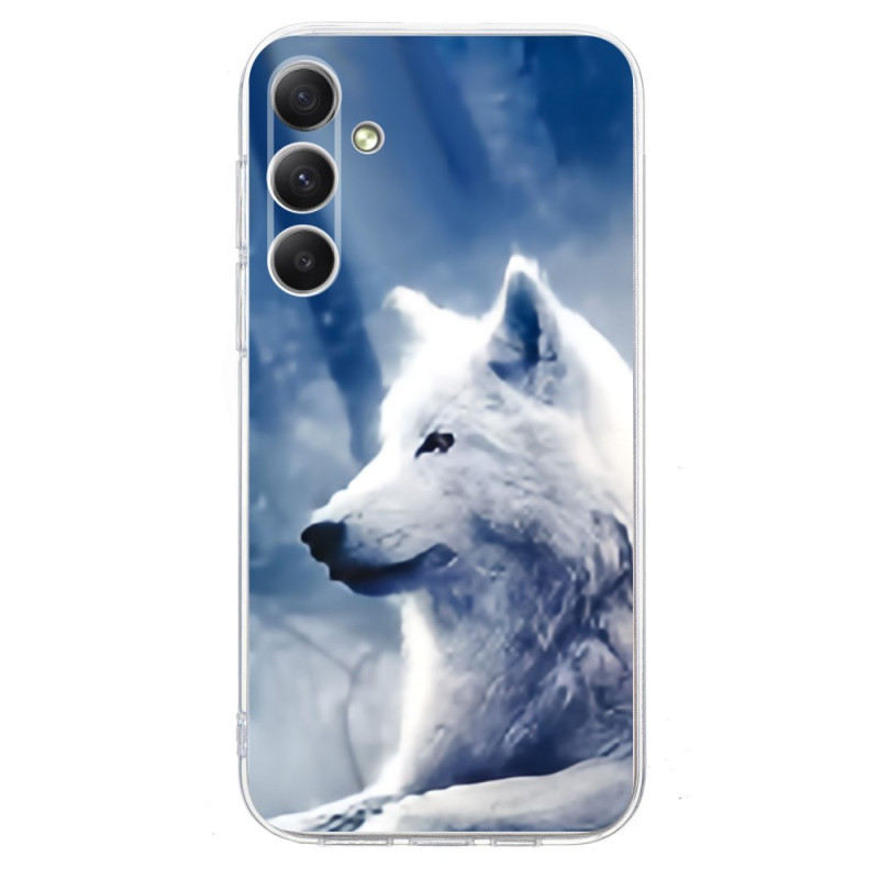 Samsung Galaxy A36 5G Wolf Funda Blanco