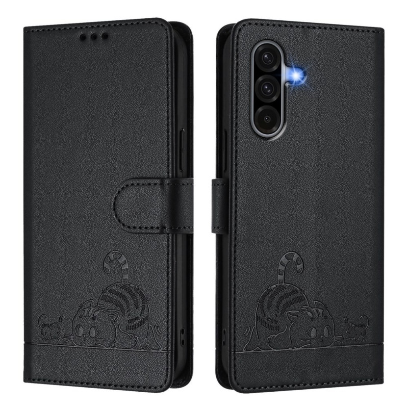 Funda Samsung Galaxy A36 5G motivo Gato con colgante
 de mano