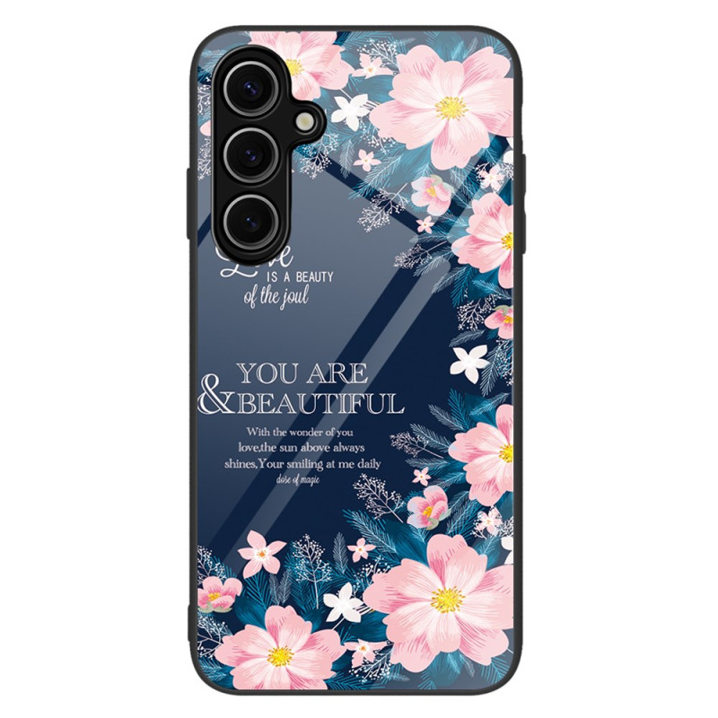 Samsung Galaxy A36 5G Funda de Vidrio Templado Patrón Floral