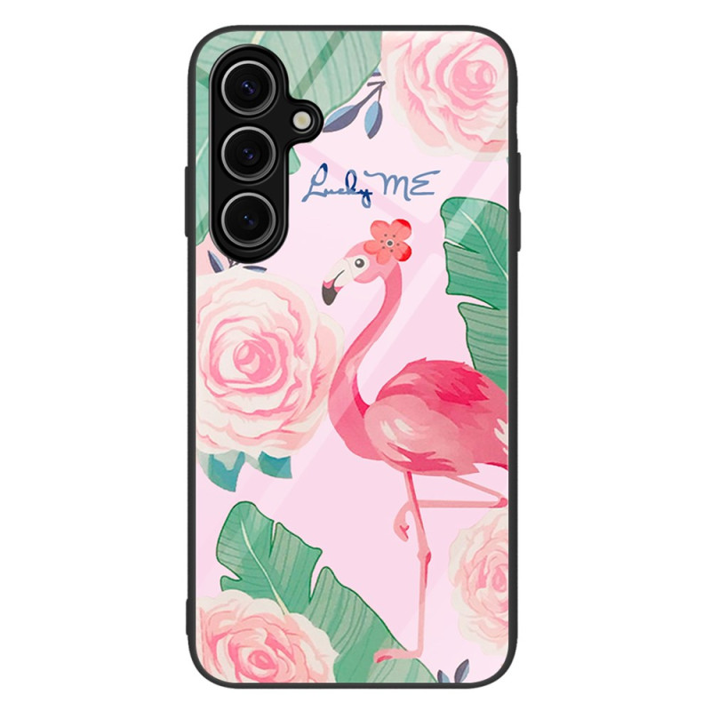 Samsung Galaxy A36 5G Funda de cristal templado
 Pink Flamingo