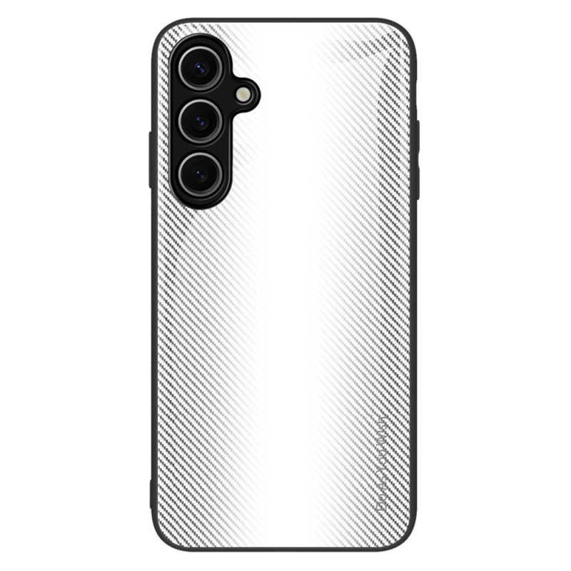 Samsung Galaxy A36 5G Funda de fibra de carbono de cristal templado
