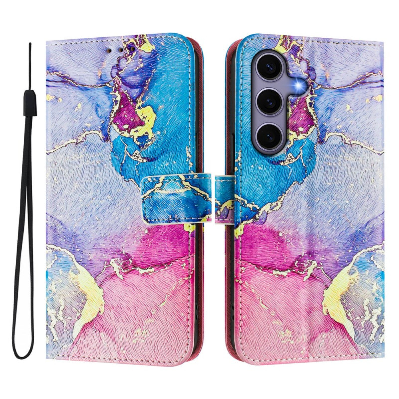 Funda con colgante
 de mármol multicolor Samsung Galaxy S25 5G