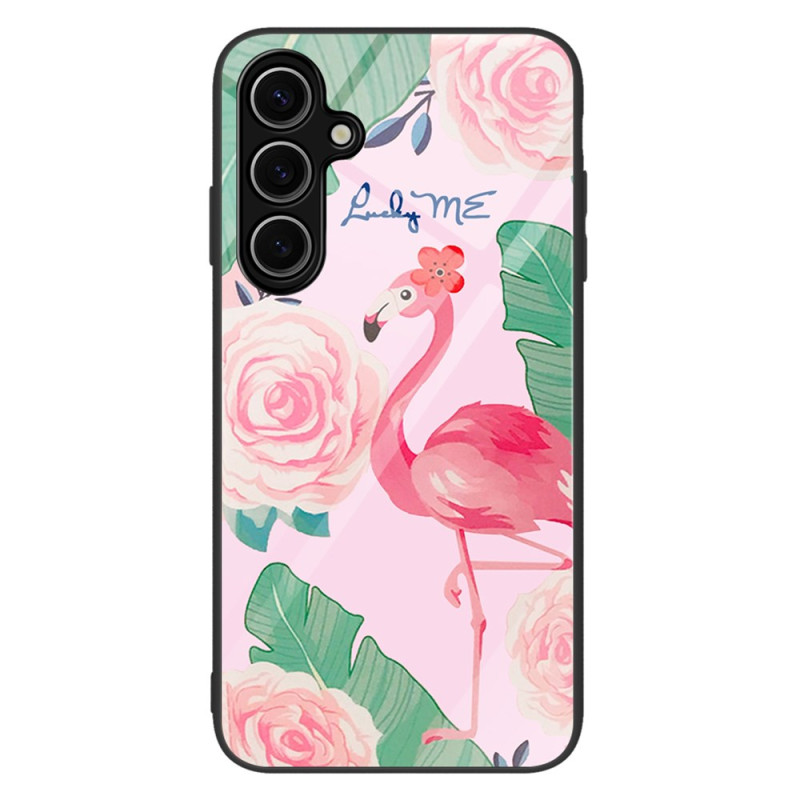 Samsung Galaxy S25 5G Funda de cristal templado
 Pink Flamingo