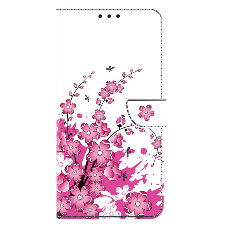 Samsung Galaxy S25 Plus 5G Funda Floral Rosa