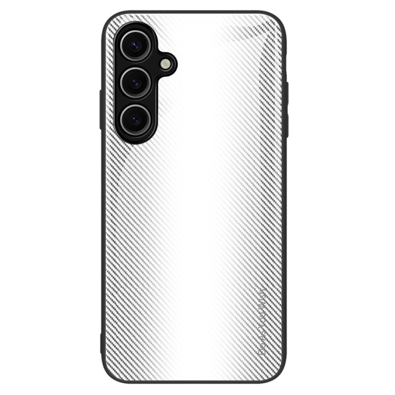 Samsung Galaxy S25 Plus 5G Funda de cristal templado
 de fibra de carbono