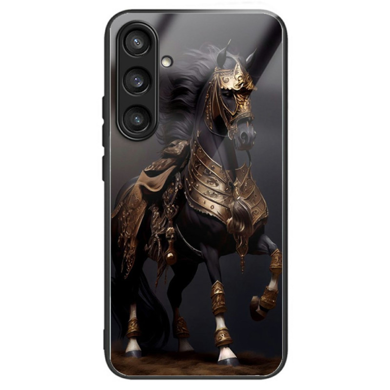 Samsung Galaxy S25 Plus 5G Funda de cristal templado Racing Horse