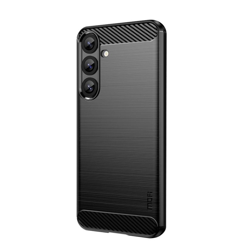 Samsung Galaxy S25 Plus 5G Funda de fibra de carbono cepillada MOFI