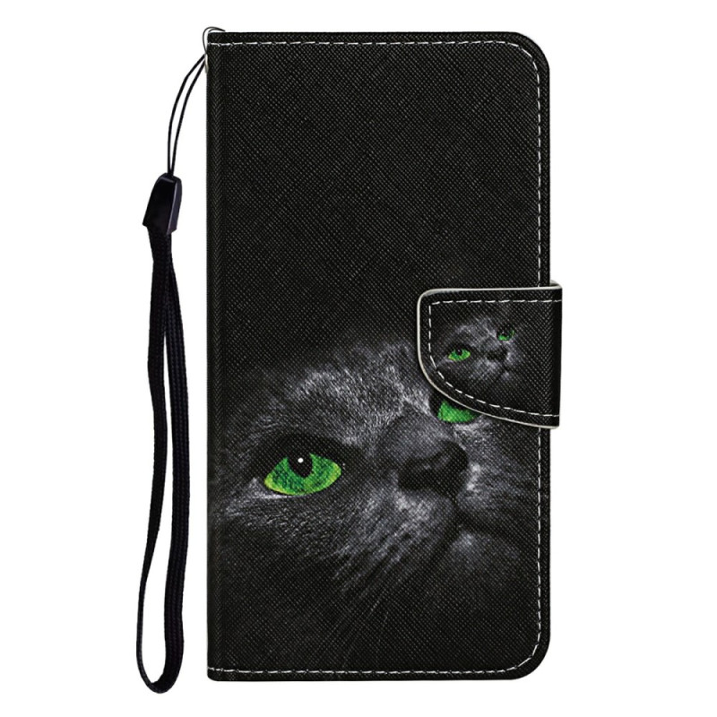 Funda Samsung Galaxy S25 Ultra 5G Gato negro con ojos verdes