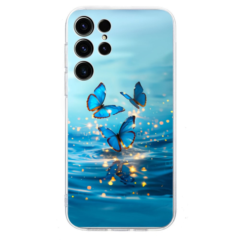 Funda Samsung Galaxy S25 Ultra 5G Mariposas Azul